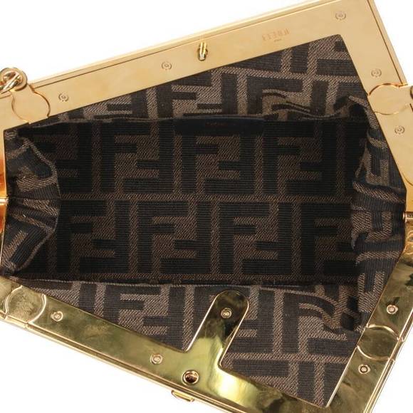 Fendi Small Python Switch Leather Shoulder Bag White - Picture 3 of 6